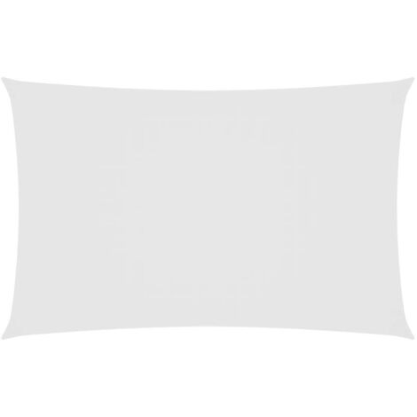 Voile de parasol/Toile d'ombrage Tissu Oxford rectangulaire 6x8 m Blanc 10317 (1/5)