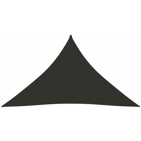 Voile de parasol/Toile d'ombrage Tissu Oxford triangulaire 5x5x6 m Anthracite 87688 (1/5)