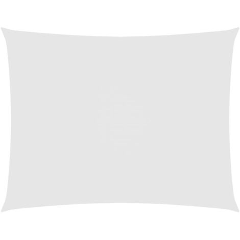 INLIFE Voile de parasol Tissu Oxford rectangulaire 5x7 m Blanc (1/5)