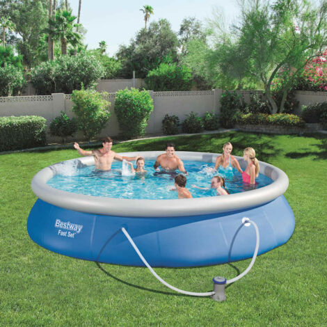 Ensemble de piscine  Piscine tubulaire Fast Set 457 x 84 cm 57313 pour enfants et adultes 95866