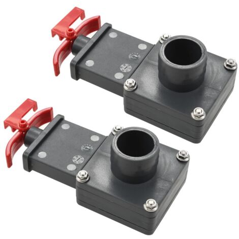 Lot de 2 Vanne piscine Vanne de portail de piscine 2 pcs 1,5" 91859 (1/5)