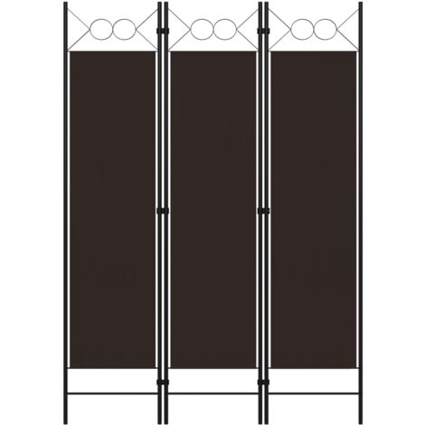 Paravent,Cloison de séparation, Pièce Protéger Privée,Brise Vue 3 panneaux Marron 120x180 cm FNBD50954 (1/5)