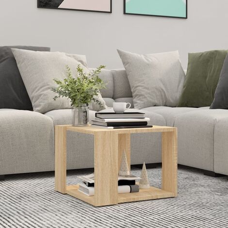 Table basse Table d'appoint pour Salon Chambre - Chêne sonoma 40x40x30 cm Bois d'ingénierie BV658481 - BonneVie (1/5)