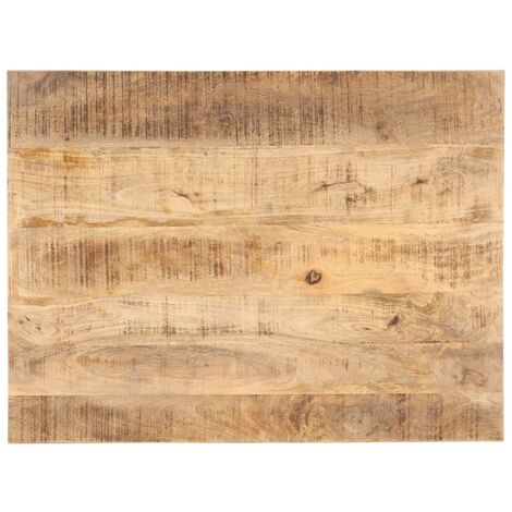 Plateau de table - Parfait pour Table à Manger, Cuisine ou Bureau Bois de manguier solide 25-27 mm 70x60 cm Chic-261671 (1/5)