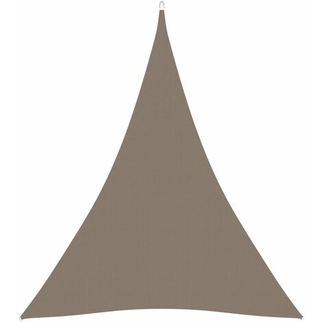 Voile d'ombrage Voile de parasol - Toile d'ombrage Tissu Oxford triangulaire 5x7x7 m Taupe BV244395 - BonneVie (1/5)