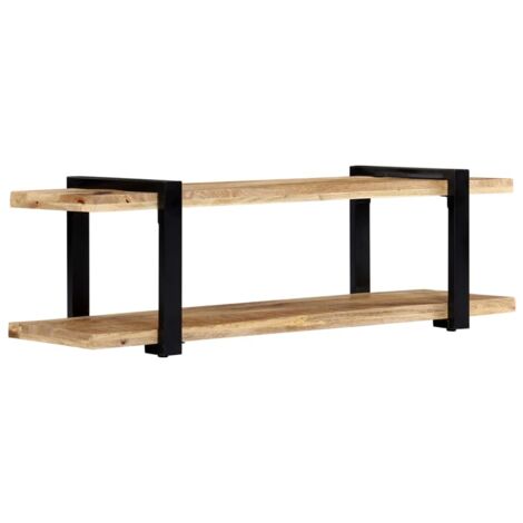 Meuble TV, Étagère TV, Meuble de Salon, 130 x 40 x 40 cm Bois de manguier massif OIB5271E (1/5)