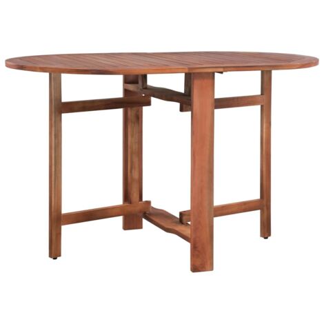 Table de jardin Table d'appoint, Table de Balcon, 120 x 70 x 74 cm Bois d'acacia massif OIB5943E (1/5)