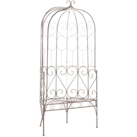 Banc de jardin Banquette de Jardin - Mobilier de jardin 95 cm Fer Marron antique BV390039 - BonneVie (1/5)