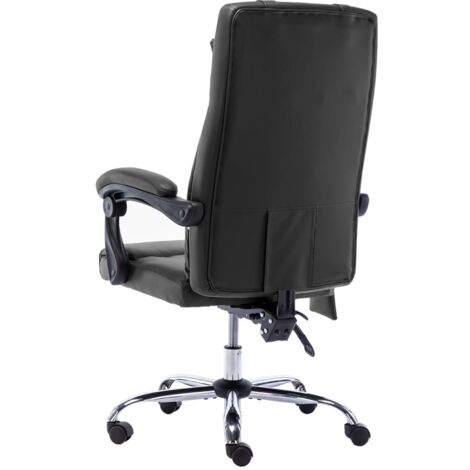 Chaise de bureau  Fauteuil de Bureau  Siège Ergonomique de massage Noir Similicuir BZRNR571659 MaisonChic