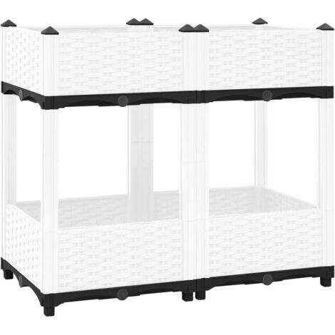 Jardinière de jardin - Balconnière à fleurs 80x40x71 cm Polypropylène BV312997 - BonneVie (1/5)