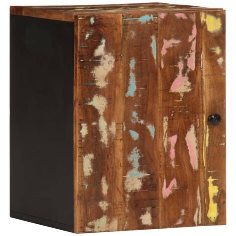 Armoire de salle de bain Meuble de salle de bain Meuble de rangement murale 38x33x48cm bois de récupération 43047 (1/5)