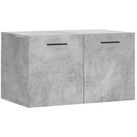 Armoire murale  Armoire murale de salle de bain  Meuble de rangement Gris béton 60x36,5x35 cm Bois d'ingénierie 87392 (1/5)