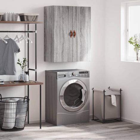 Armoire murale Armoire murale de salle de bain Meuble de rangement sonoma gris 69,5x34x90 cm 23125 (1/5)