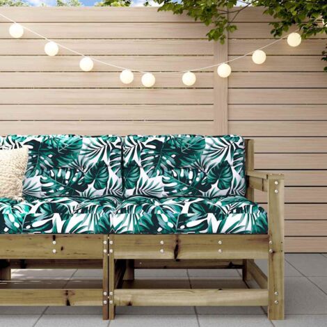 Chaise de jardin Fauteuil de Jardin scandinave avec coussins bois de pin imprégné 62258 (1/5)