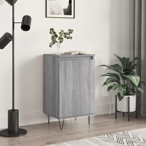 Buffet Meuble de rangement Armoire de cuisine sonoma gris 40x35x70 cm bois d'ingénierie 79762 (1/5)