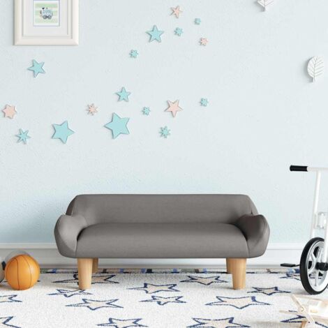 Canapé pour enfants Canapé Sofa scandinave taupe 70x40x24 cm tissu 18187 (1/5)