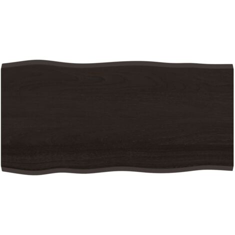 Plateau De Table Dessus de table Moderne bois chêne massif traité bordure assortie 50394 (1/5)