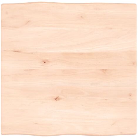 Plateau De Table Dessus de table Moderne bois chêne massif non traité bordure assortie 89775 (1/5)