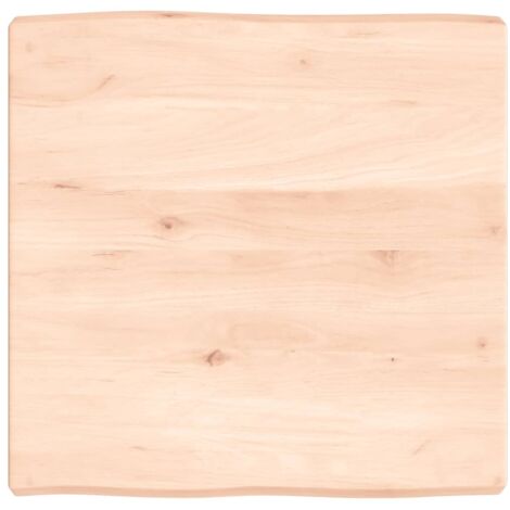 Plateau De Table Dessus de table Moderne bois chêne massif non traité bordure assortie 25579 (1/5)