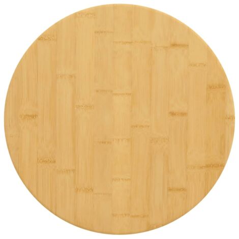 Plateau De Table Dessus de table Moderne Ø50x1,5 cm bambou 61603 (1/5)