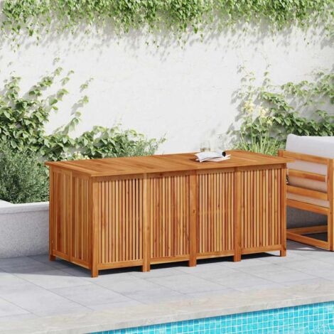 Boîte de rangement de jardin Coffre de rangement 175x80x75 cm bois massif d'acacia 19256