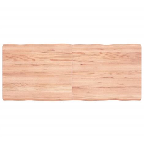 Plateau De Table Dessus de table Moderne bois chêne massif traité bordure assortie 97063 (1/5)