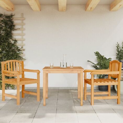 Lot de 2 Chaises de jardin Fauteuils de Jardin 58x59x88 cm bois de teck solide 64484 (1/5)