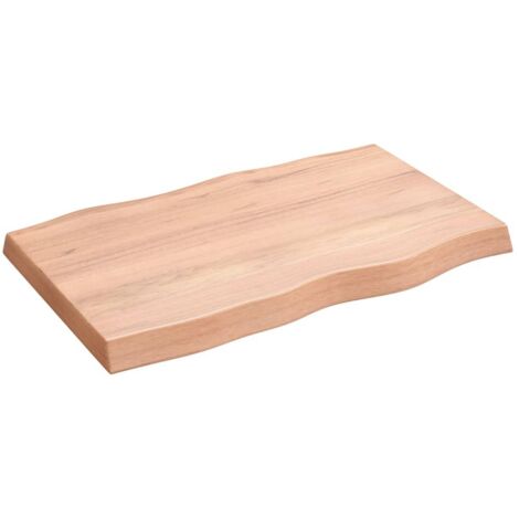 Plateau De Table Dessus de table Moderne bois chêne massif traité bordure assortie 87882 (1/5)