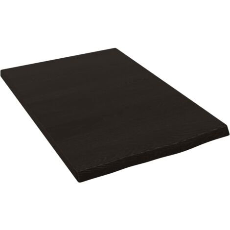 Étagère murale gris foncé 40x60x2 cm bois chêne massif traité (1/5)