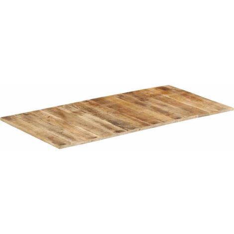 Plateau De Table Dessus de table Moderne bois de manguier solide 15-16 mm 120x60 cm 56604 (1/5)