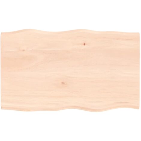 Plateau De Table Dessus de table Moderne bois chêne massif non traité bordure assortie 12051 (1/5)