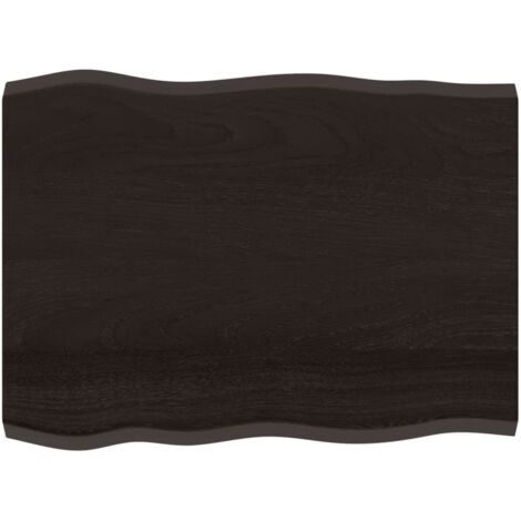 Plateau De Table Dessus de table Moderne bois chêne massif traité bordure assortie 79835 (1/5)