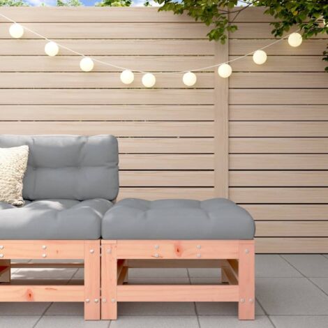 Repose-pied de jardin Tabouret Bas  Pouf avec coussin bois massif douglas 44062 (1/5)