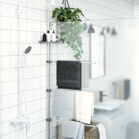 Porte-serviette  Porte-serviettes de salle de bain 47x280 cm aluminium 31406 (1/5)