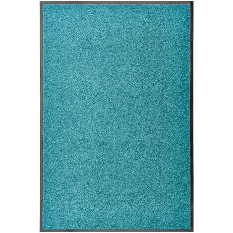 Paillasson lavable Tapis de salon Style Moderne - Tapis de sol Cyan 60x90 cm BV151303 - BonneVie (1/5)