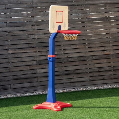Panier De Basket Enfant Hauteur Réglable 45-115 Cm - Avec Ballon Et Pompe - Pour Intérieur/Extérieur