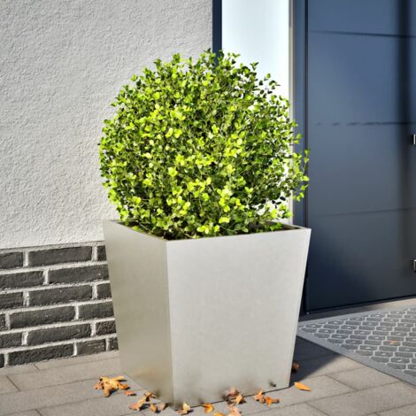 Jardinière-Pot de fleur 50x50x50 cm acier inoxydable 135878 (1/5)