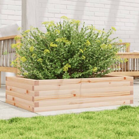 Jardinière-Pot de fleur 90x60x23 cm bois de pin massif (1/5)