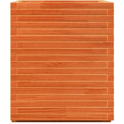 Jardinière-Pot de fleur cire marron 90x60x72,5 cm bois de pin massif (1/5)