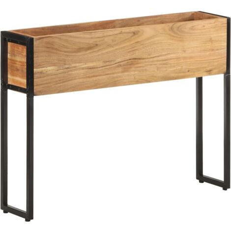 Jardinière-Pot de fleur 90x20x68 cm Bois massif d'acacia (1/5)