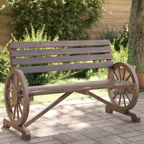 Banc de jardin-Banquette de jardin-Chaise de jardin 2 places bois de sapin massif 302329 (1/5)