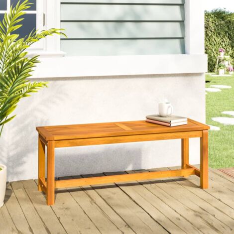 Banc de jardin-Banquette de jardin-Chaise de jardin 110x35x45 cm bois massif d'acacia (1/5)