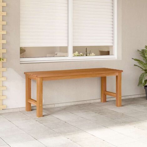 Banc de jardin-Banquette de jardin-Chaise de jardin  114 cm bois de teck solide 209256 (1/5)