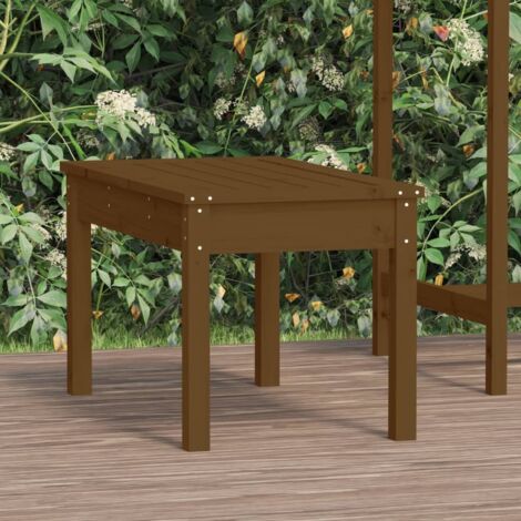 Banc de jardin-Banquette de jardin-Chaise de jardin marron miel 80x44x45 cm bois de pin massif (1/5)
