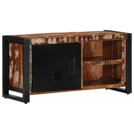 Meuble TV-Banc TV-Meuble Télé 80x30x40 cm bois de récupération massif 864567 (1/5)