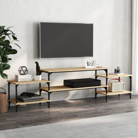 Meuble TV-Banc TV-Meuble Télé chêne sonoma 197x35x52 cm bois d'ingénierie 371395 (1/5)
