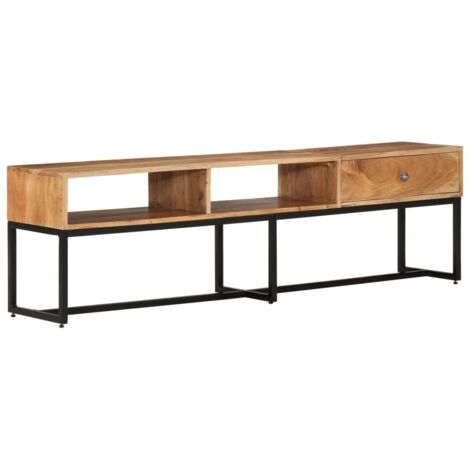 Meuble TV-Banc TV-Meuble Télé 160x30x45 cm Bois d'acacia massif 673631 (1/5)