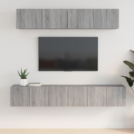 Ensemble de meubles TV 5 pcs-Banc TV-Meuble Télé Sonoma gris Bois d'ingénierie 890778 (1/5)