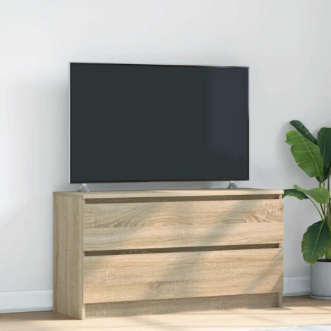 Meuble TV-Banc TV-Meuble Télé chêne sonoma 100x35x54 cm bois d'ingénierie 198499 (1/5)