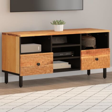 Meuble TV-Banc TV-Meuble Télé 100x33x46 cm bois d'acacia solide 501893 (1/5)